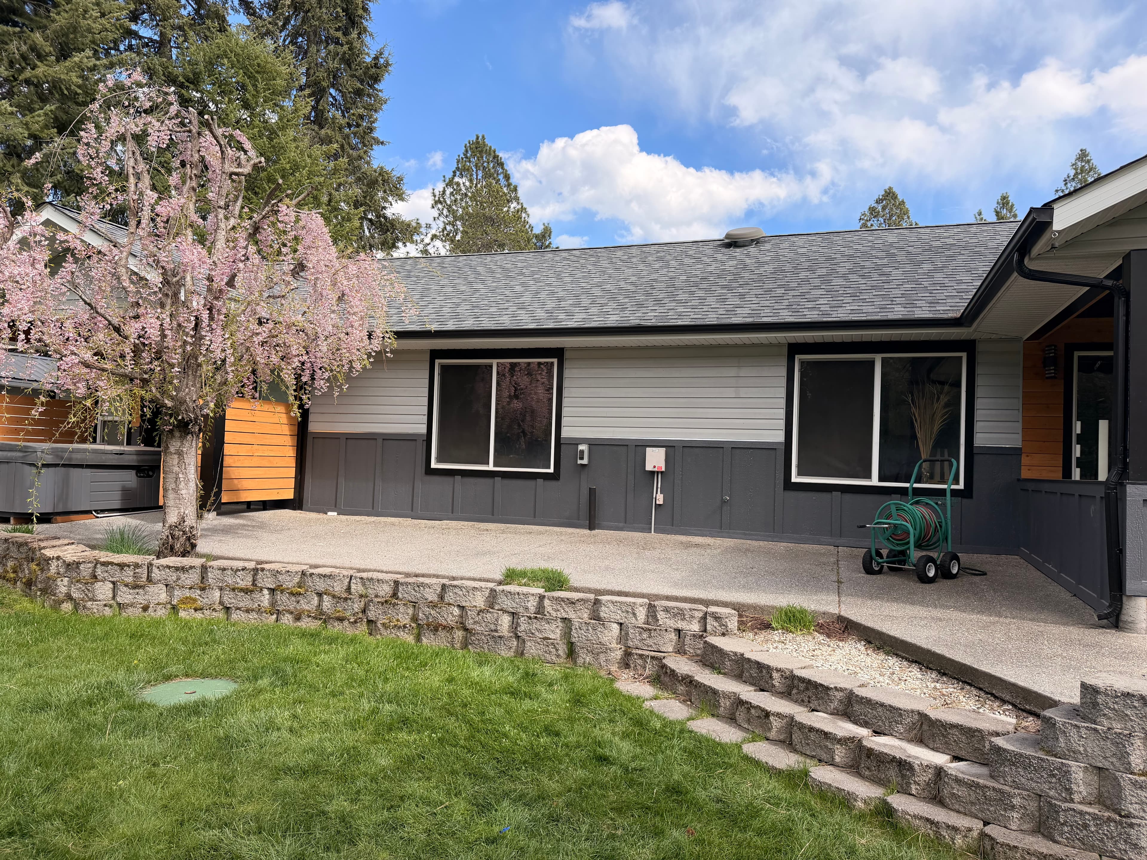 Completed home exterior built by Wes Commerce LLC in Spokane, WA